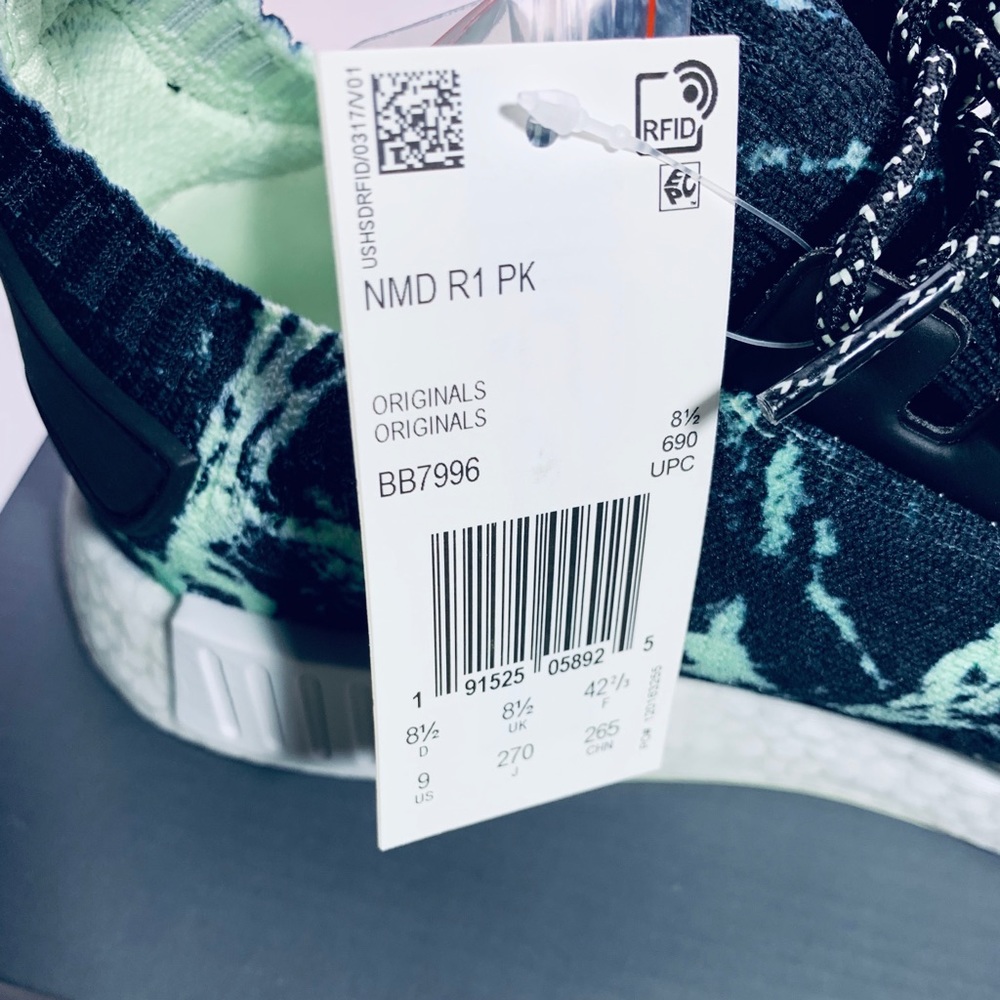 ADIDAS NMD R1 PRIME-KNIT “AERO MARBLE GREEN” - Picture 4 of 8